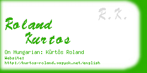 roland kurtos business card