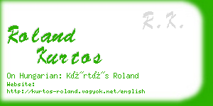 roland kurtos business card